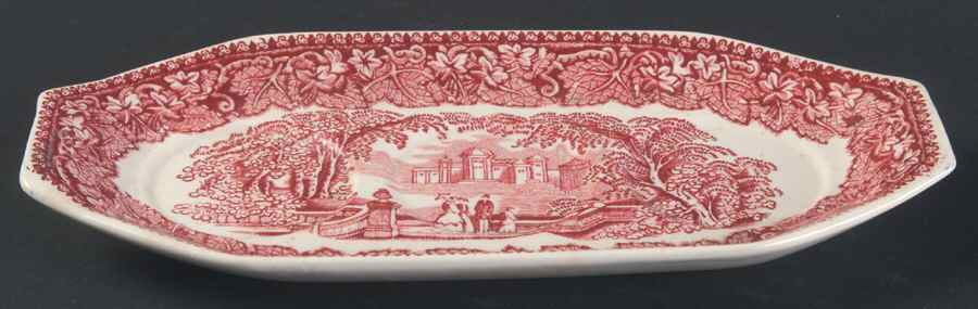 Vista Pink (No Trim) Tray for Salt, Pepper & Mustard Set by Mason's-1