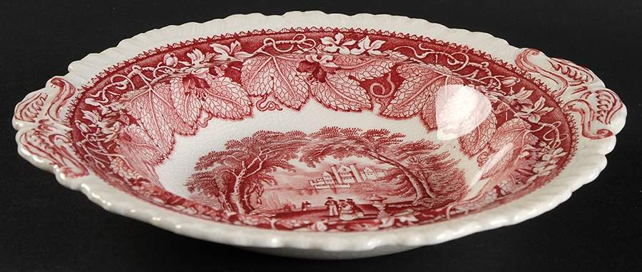 Vista Pink (No Trim) Muffin Dish No Lid by Mason's-1
