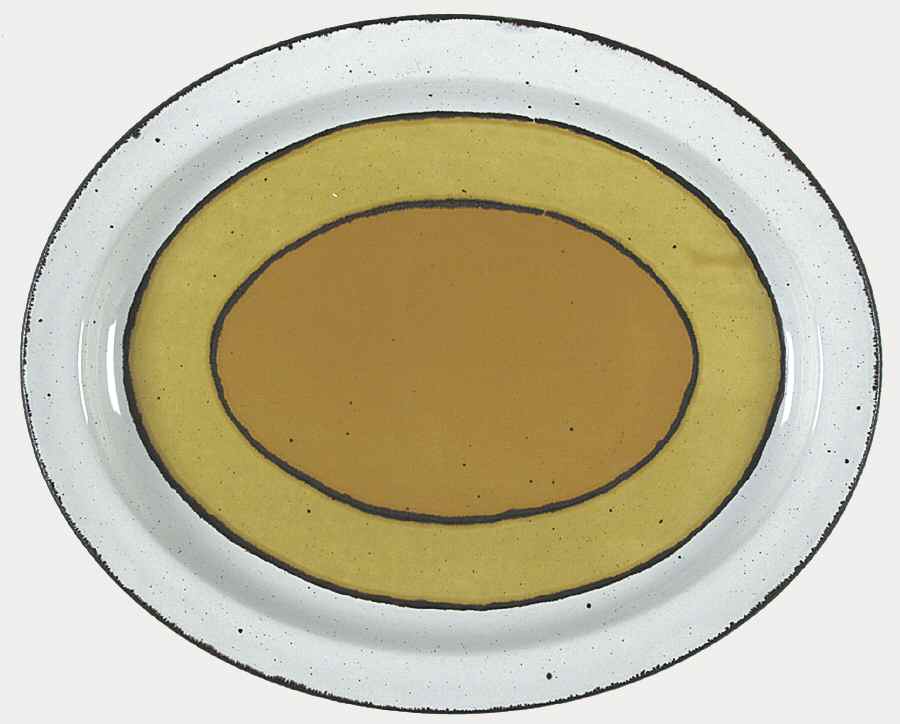 Sun 12" Oval Serving Platter by W R Midwinter Ltd-1