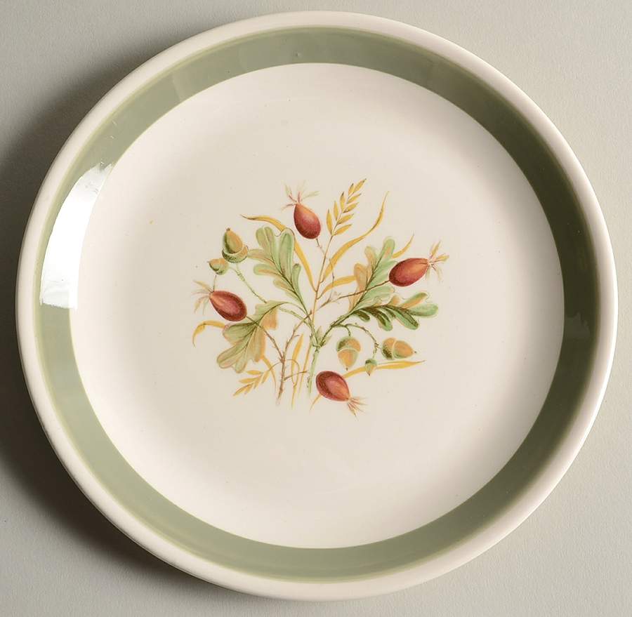 Greenwood (Cream Background) Salad Plate by Alfred Meakin-1