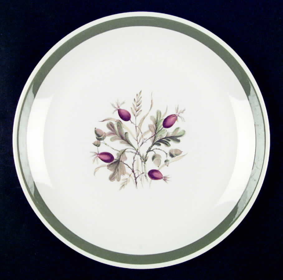 Greenwood (Cream Background) Dinner Plate by Alfred Meakin-1