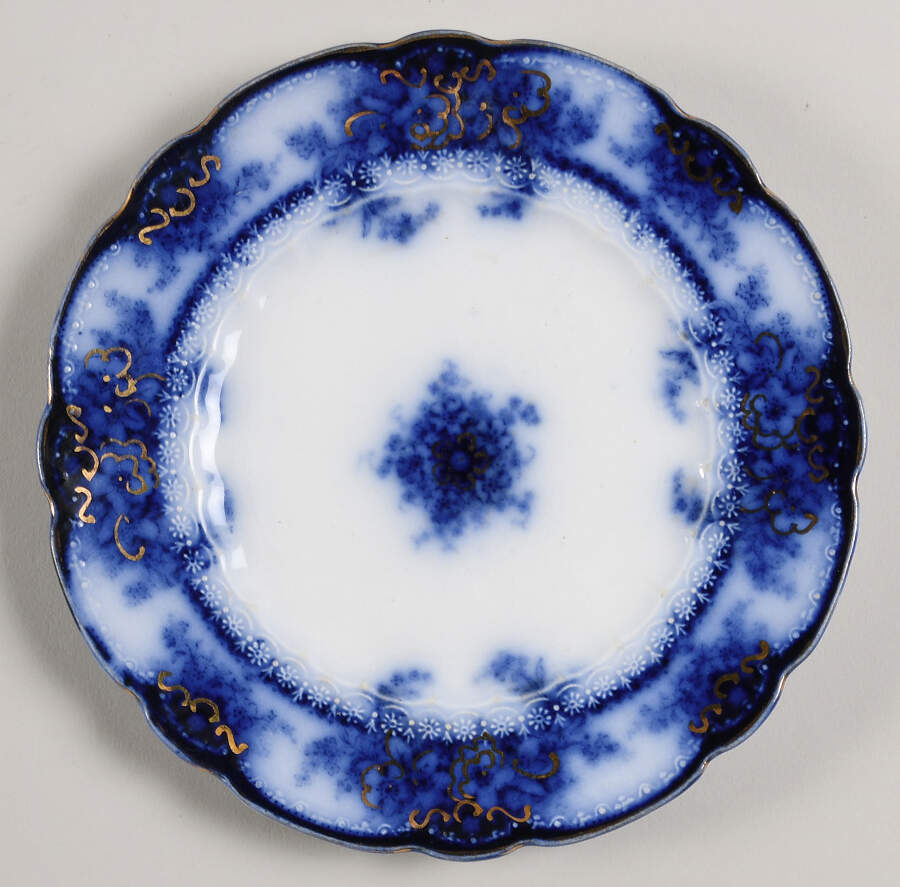 Kelvin (Flow Blue) Bread & Butter Plate by Alfred Meakin-1