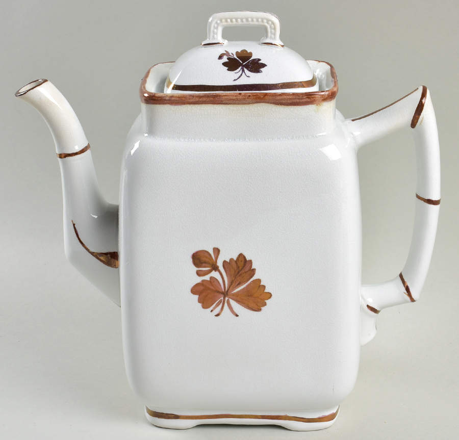 Tea Leaf Coffee Pot & Lid by Alfred Meakin-1