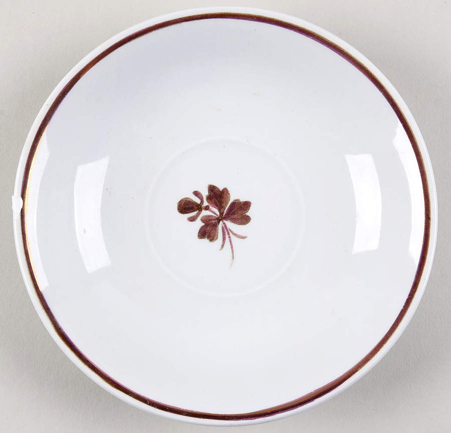 Tea Leaf Saucer for Flat Cup by Alfred Meakin-1