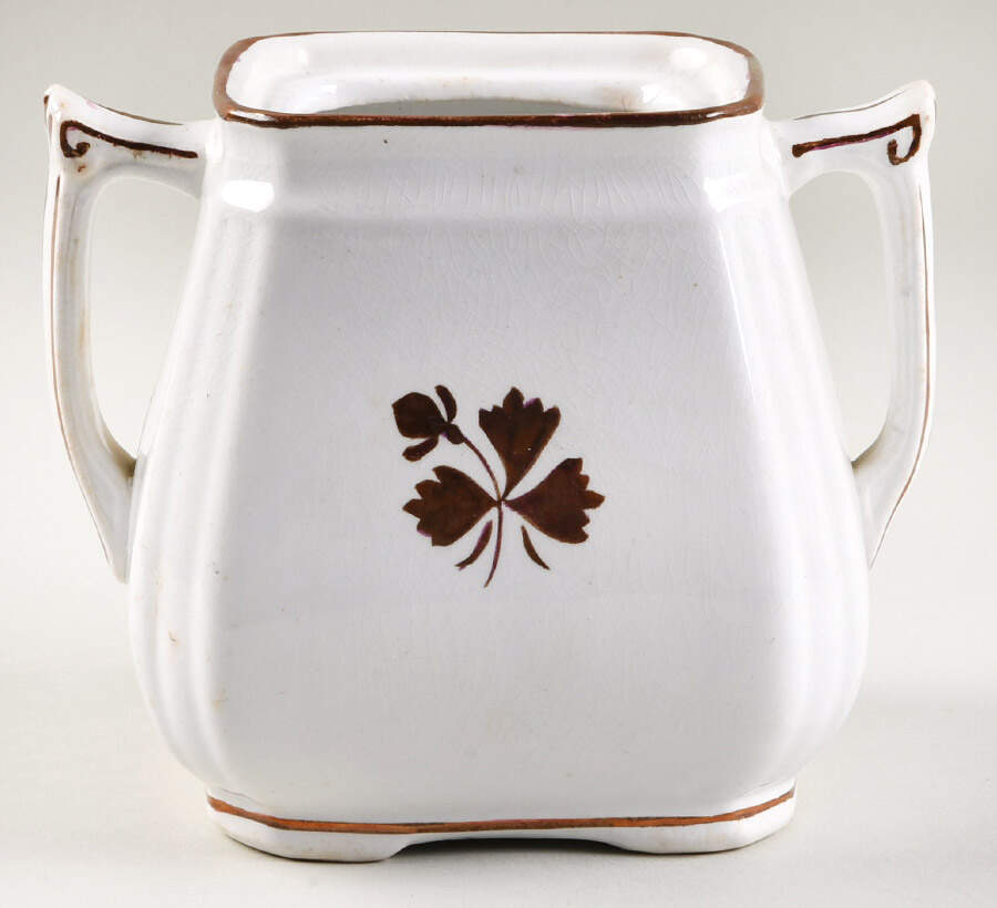 Tea Leaf Oversize Sugar Bowl No Lid by Alfred Meakin-1