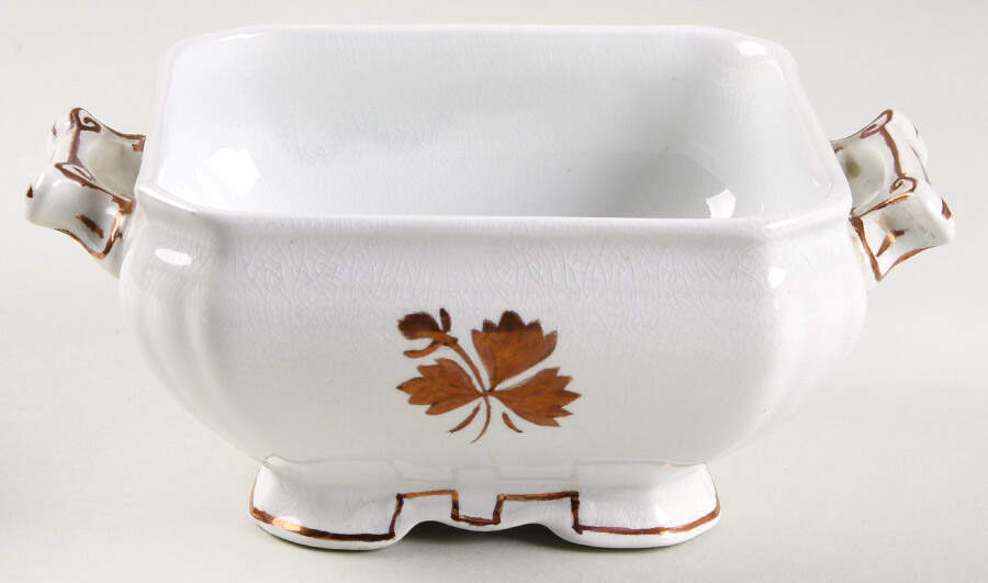Tea Leaf Square Butter No Lid by Alfred Meakin-1