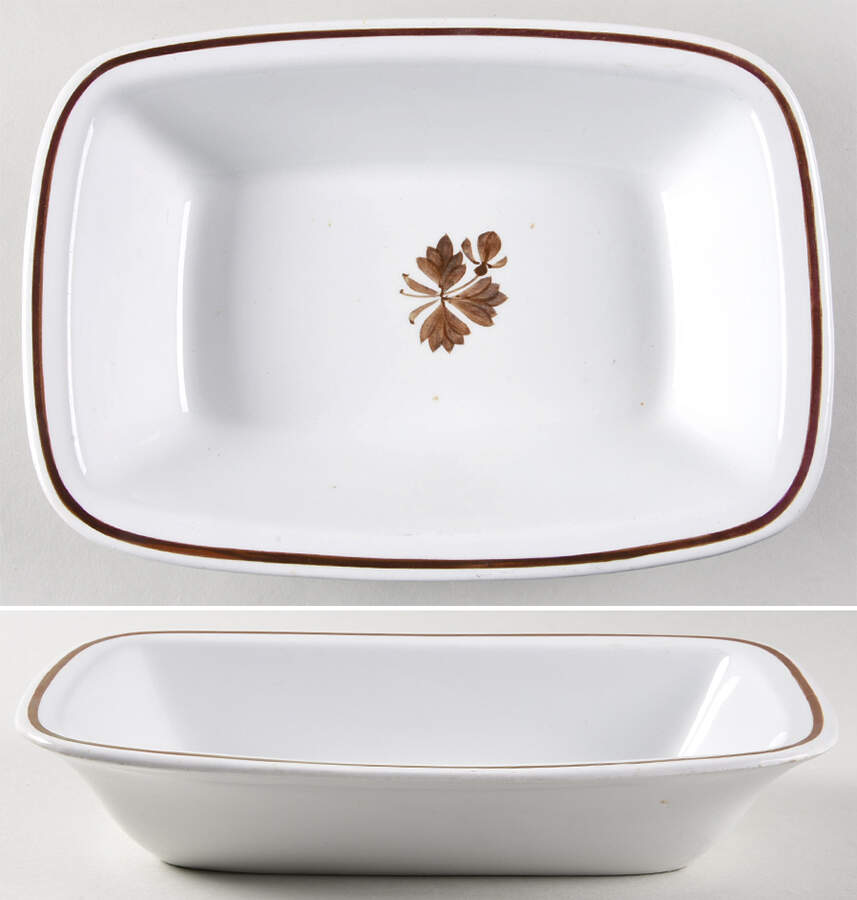 Tea Leaf 10" Rectangular Baker by Alfred Meakin-1