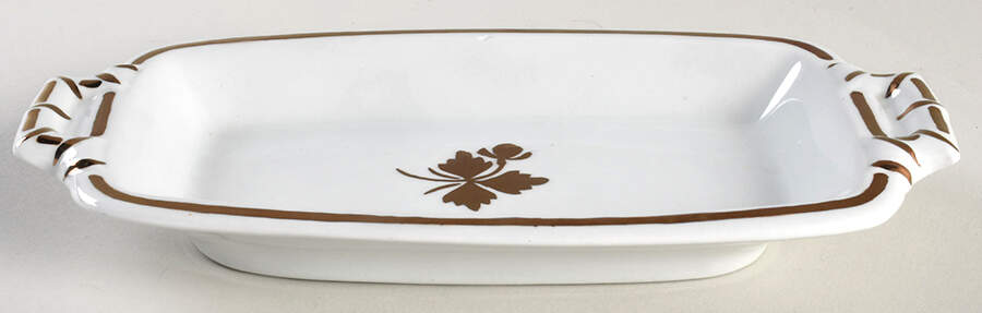 Tea Leaf 1/4 Lb Butter No Lid by Alfred Meakin-1
