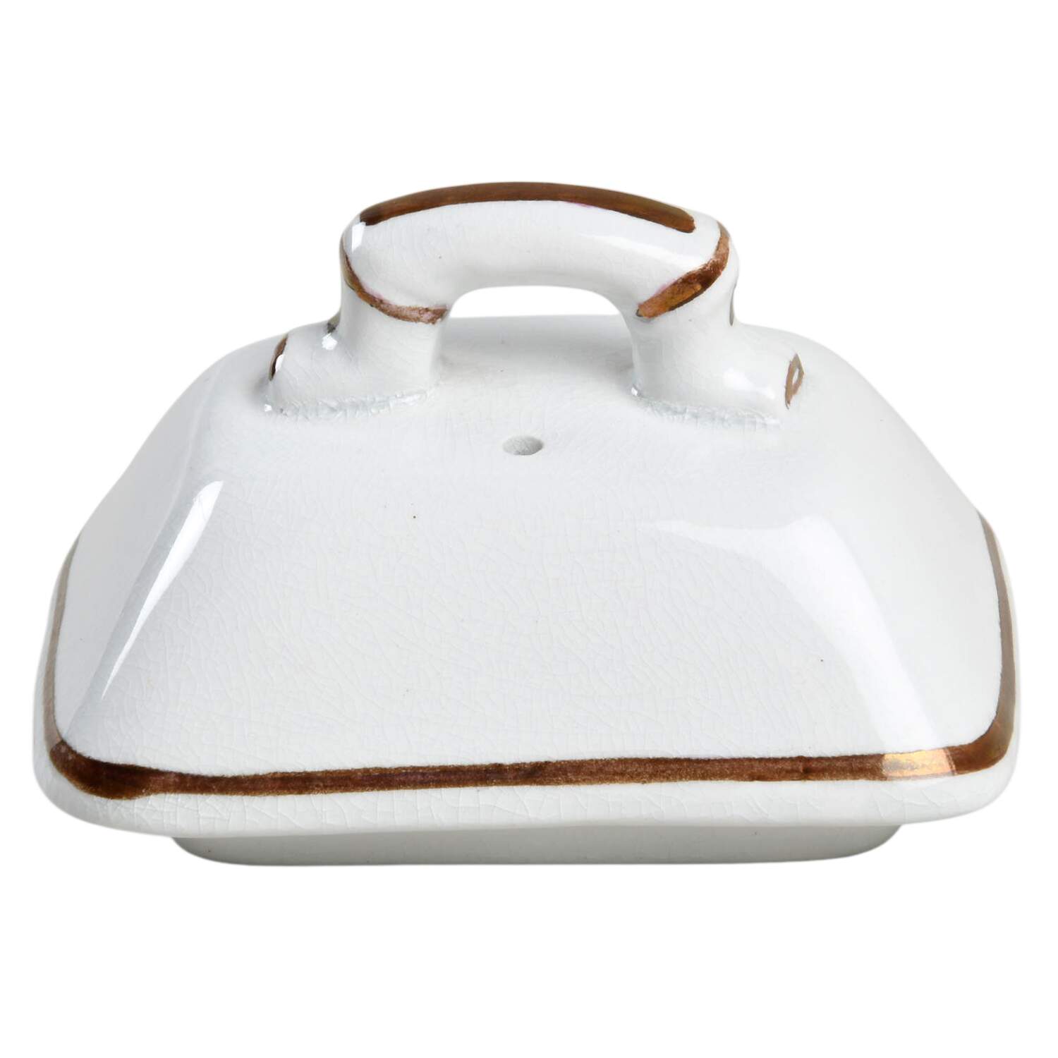 Tea Leaf Lid for Oversize Sugar Bowl by Alfred Meakin-1