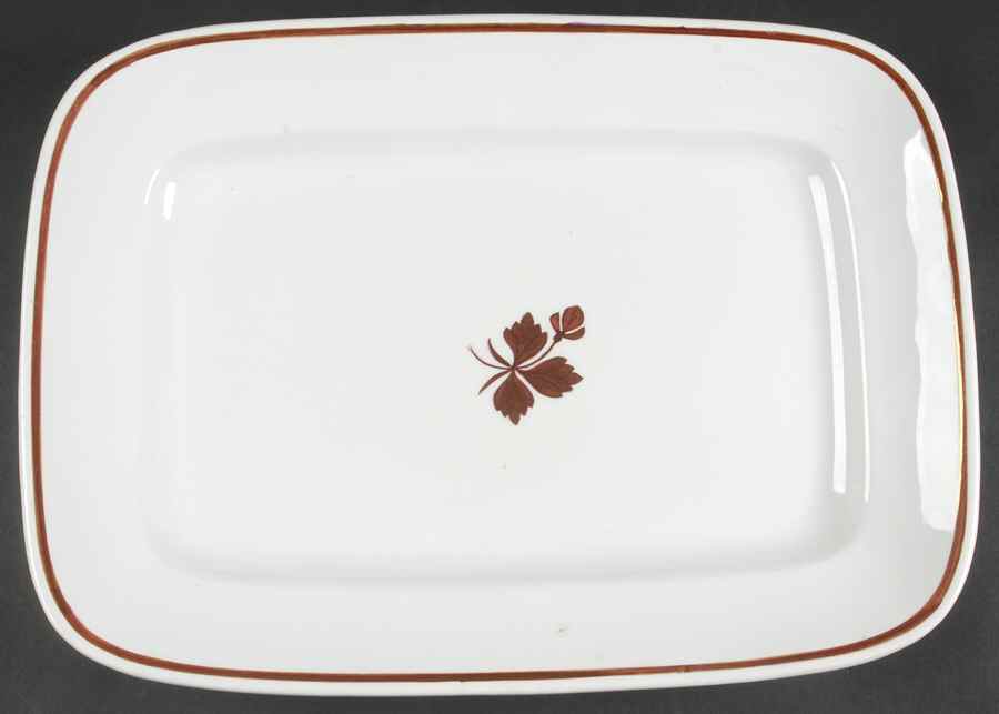 Tea Leaf 15" Rectangular Serving Platter by Alfred Meakin-1