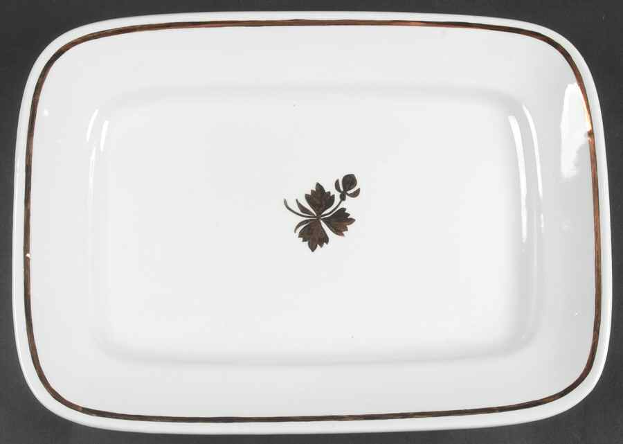 Tea Leaf 14" Rectangular Serving Platter by Alfred Meakin-1