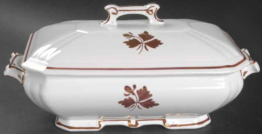 Tea Leaf Rectangular Covered Vegetable by Alfred Meakin-1