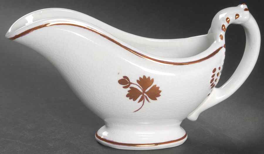 Tea Leaf Gravy Boat by Alfred Meakin-1