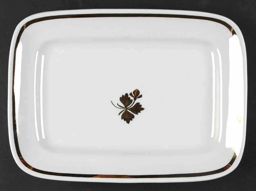 Tea Leaf 12" Rectangular Serving Platter by Alfred Meakin-1