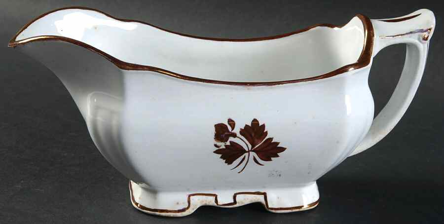 Tea Leaf Gravy Boat by Alfred Meakin-1