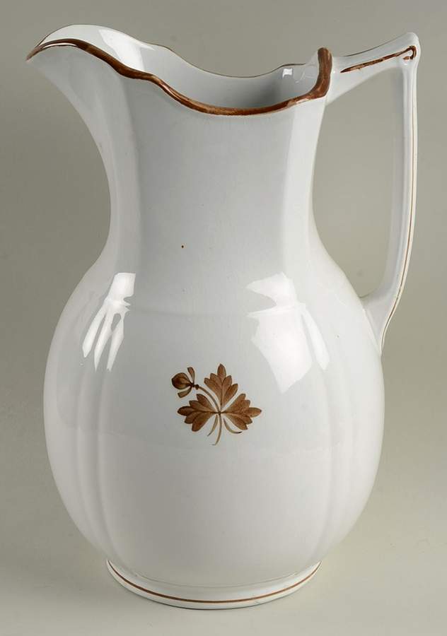Tea Leaf Large Pitcher by Alfred Meakin-1