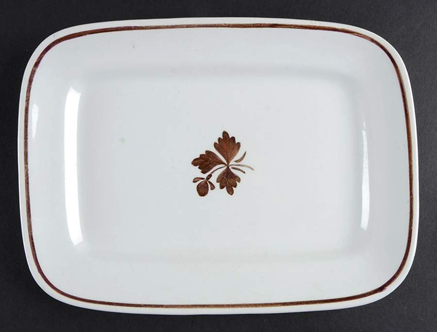 Tea Leaf 10" Rectangular Serving Platter by Alfred Meakin-1