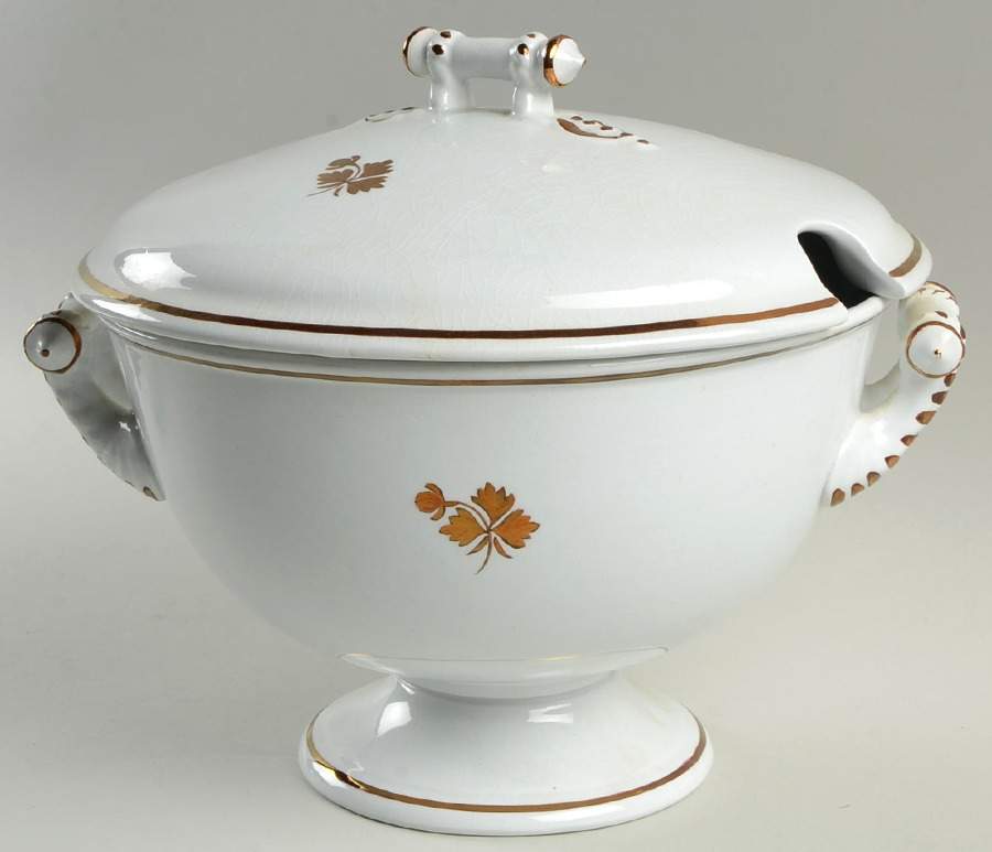 Tea Leaf Tureen &  Lid by Alfred Meakin-1