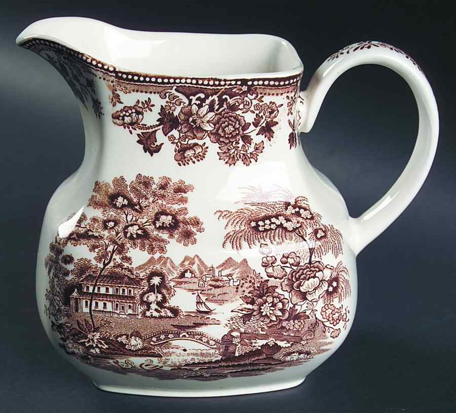 Tonquin Brown Multicolor 32 Oz Pitcher by Alfred Meakin-1
