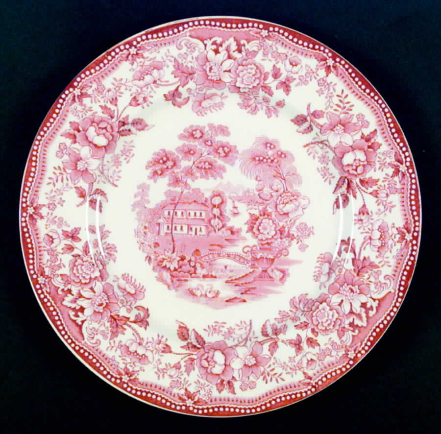 Tonquin Pink Dinner Plate by Alfred Meakin-1