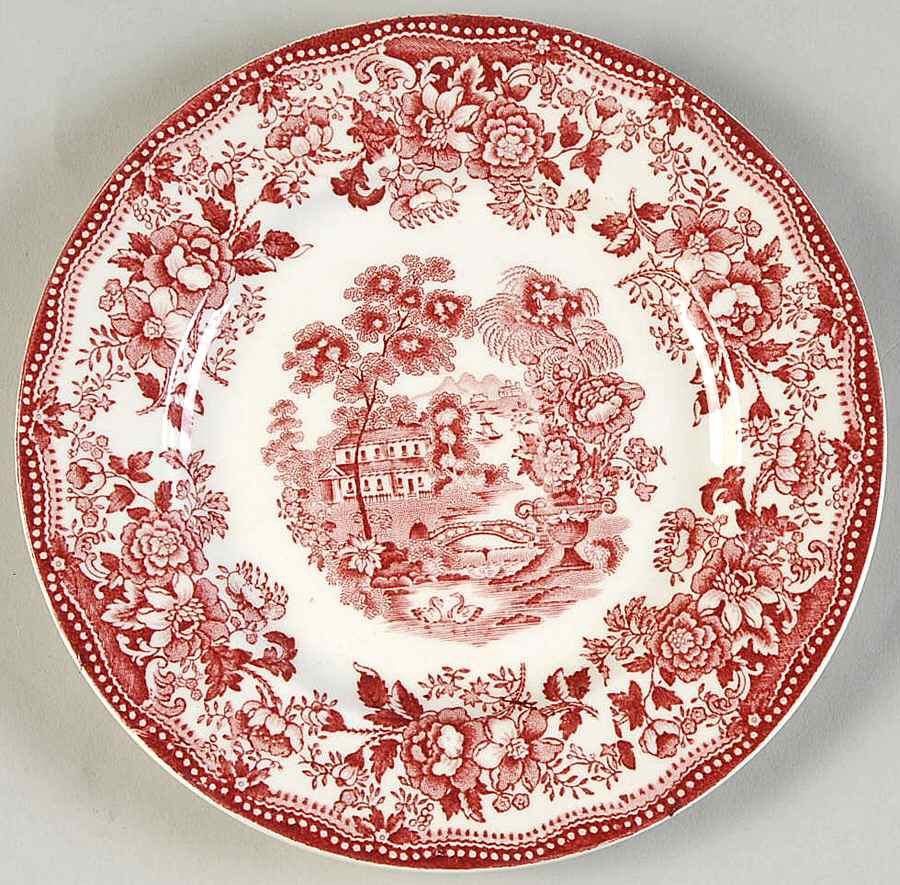 Tonquin Pink Bread & Butter Plate by Alfred Meakin-1