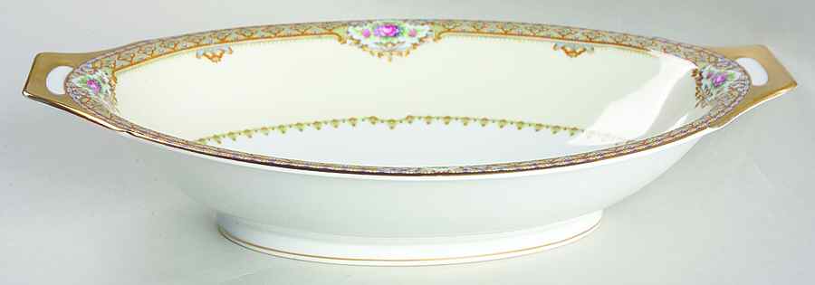 Annette 11" Oval Vegetable Bowl by Meito-1