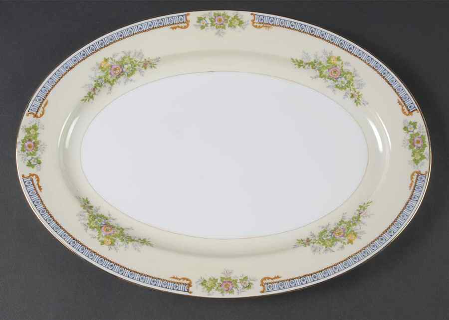 Cecil 12" Oval Serving Platter by Meito-1