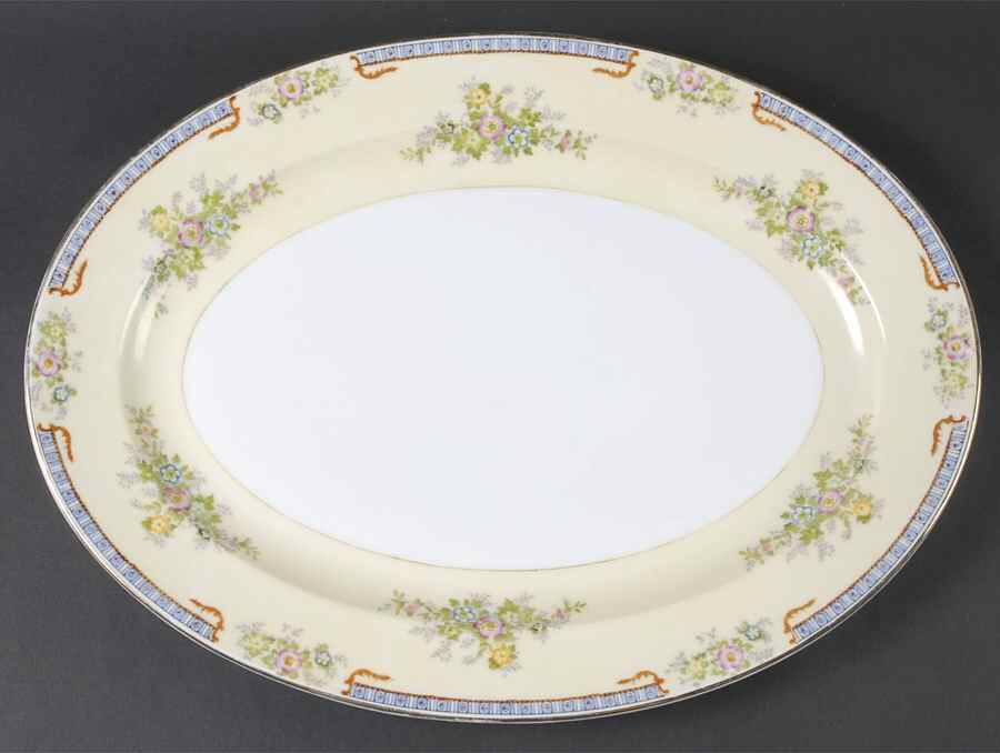 Cecil 16" Oval Serving Platter by Meito-1
