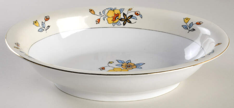 Gardina 10" Oval Vegetable Bowl by Meito-1
