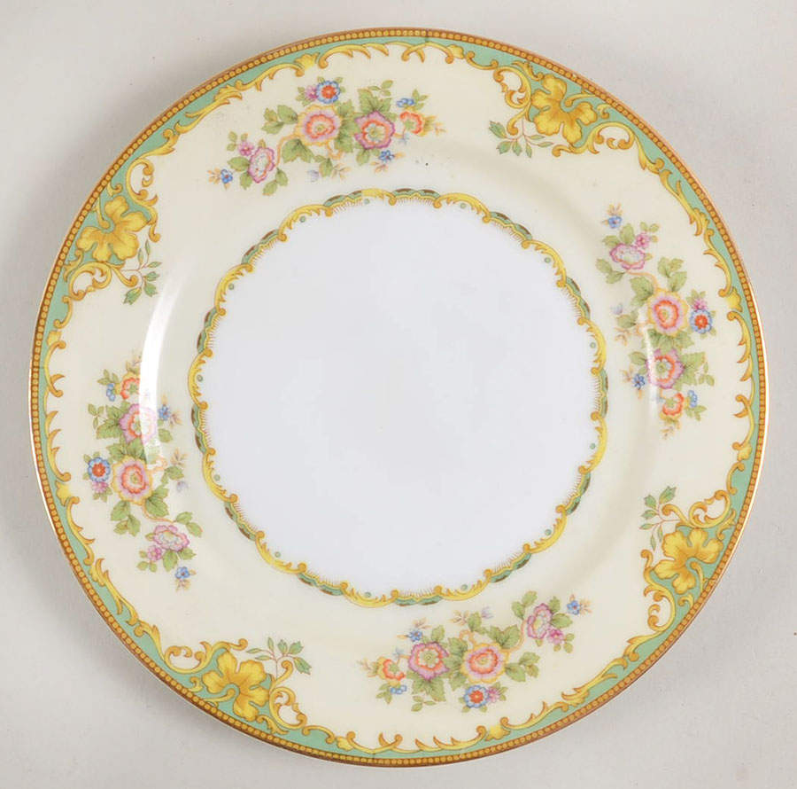 Paris Green Salad Plate by Meito-1
