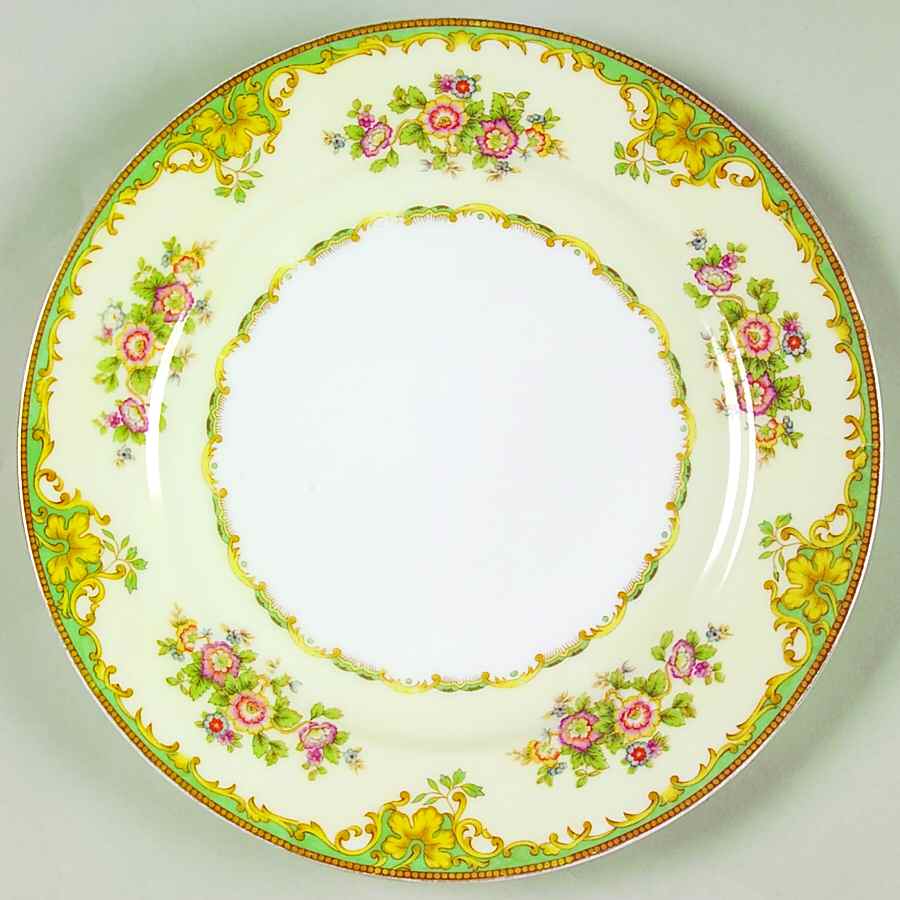 Paris Green Luncheon Plate by Meito-1