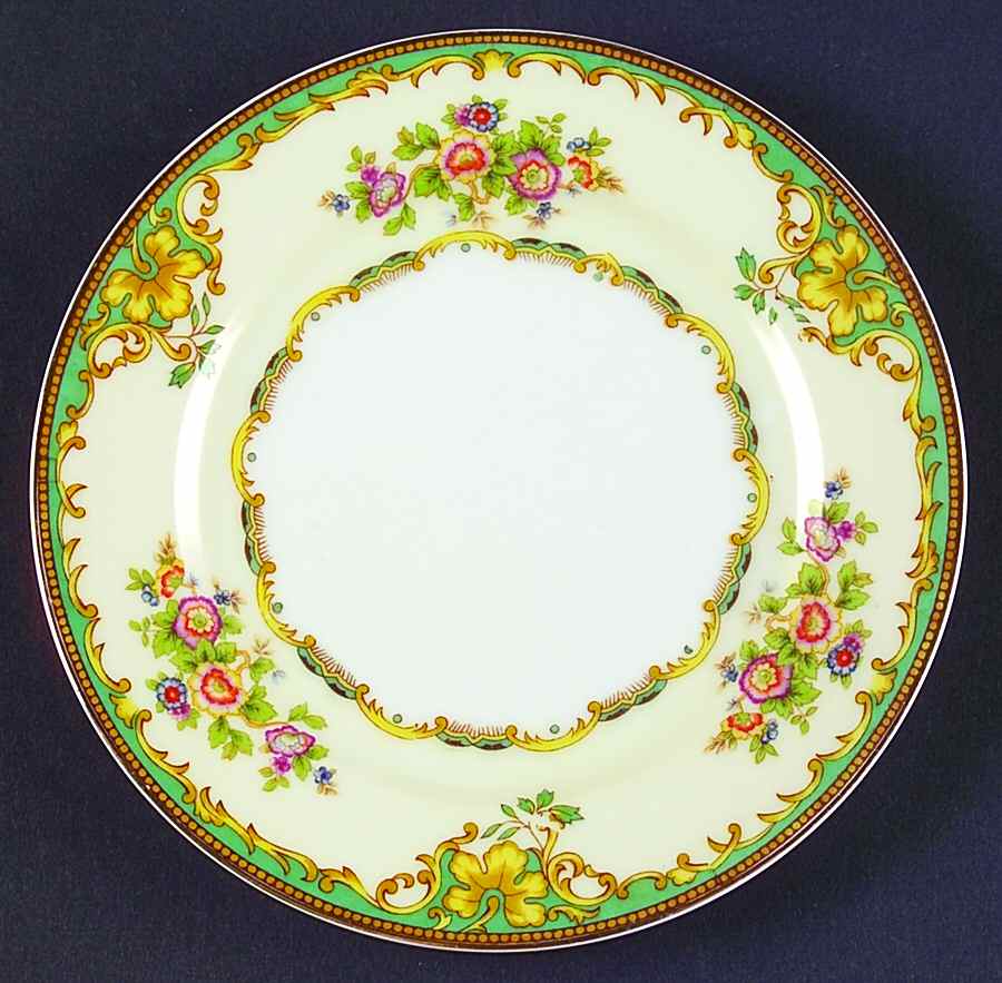Paris Green Bread & Butter Plate by Meito-1