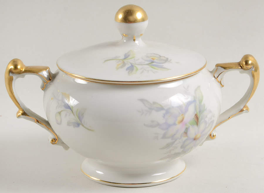 Pastelle Empire Sugar Bowl & Lid by Meito-1