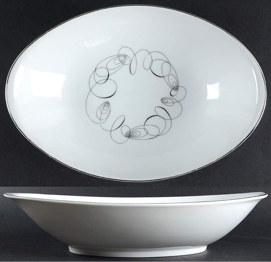 Tempo 10" Oval Vegetable Bowl by Meito-1