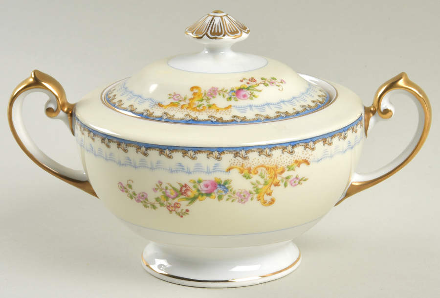 Utica Sugar Bowl & Lid by Meito-1