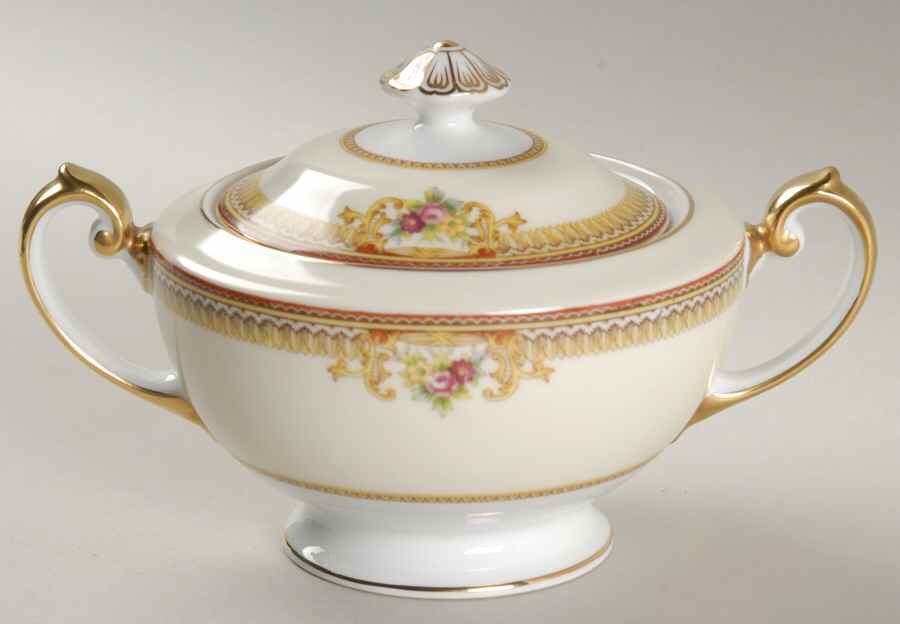 V1819 Sugar Bowl & Lid by Meito-1