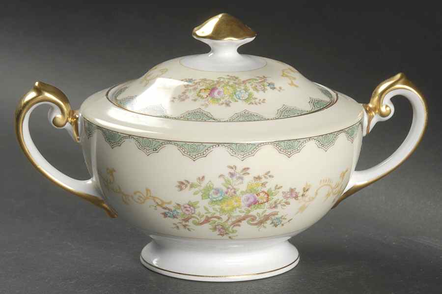 V1848 Sugar Bowl & Lid by Meito-1
