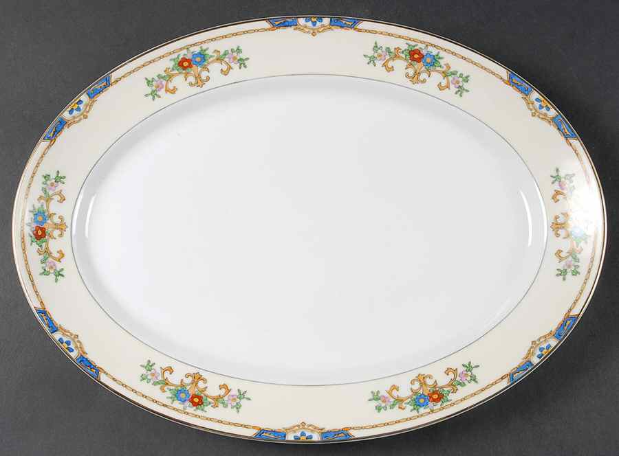 Warren 13" Oval Serving Platter by Meito-1