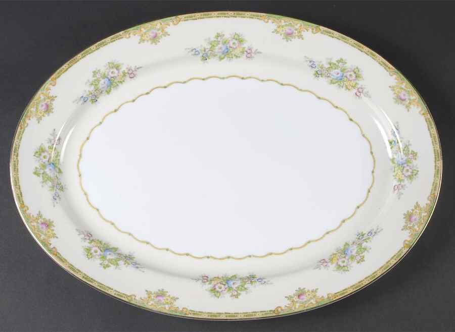 Woodbine 16" Oval Serving Platter by Meito-1