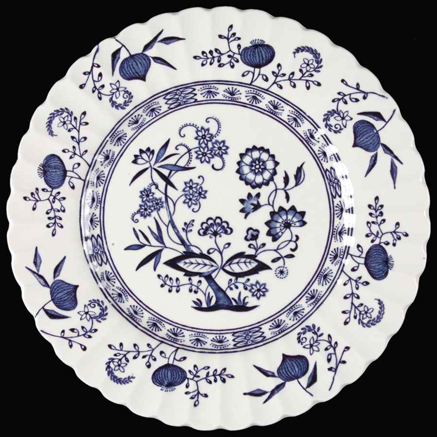 Blue Nordic Salad Plate by J & G Meakin-1
