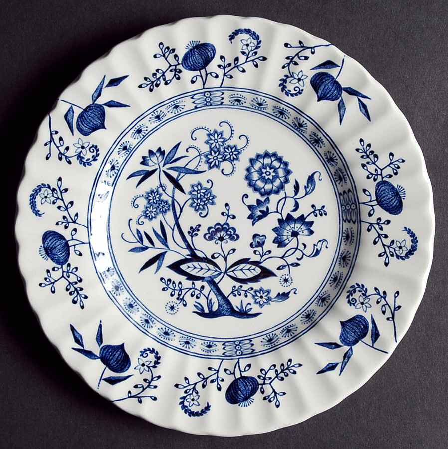 Blue Nordic Dessert/Pie Plate by J & G Meakin-1
