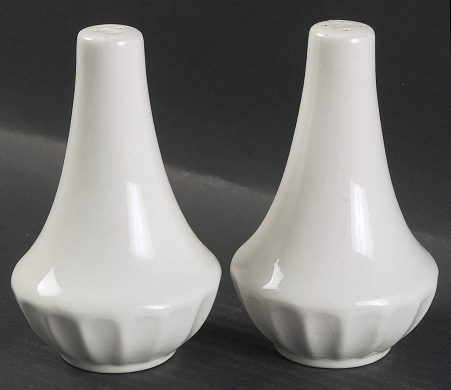 Classic White Salt & Pepper Set by J & G Meakin-1