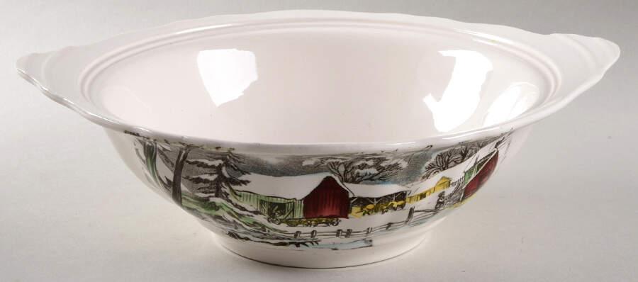 Welcome Home (Cream Background) Round Vegetable No Lid by J & G Meakin-1