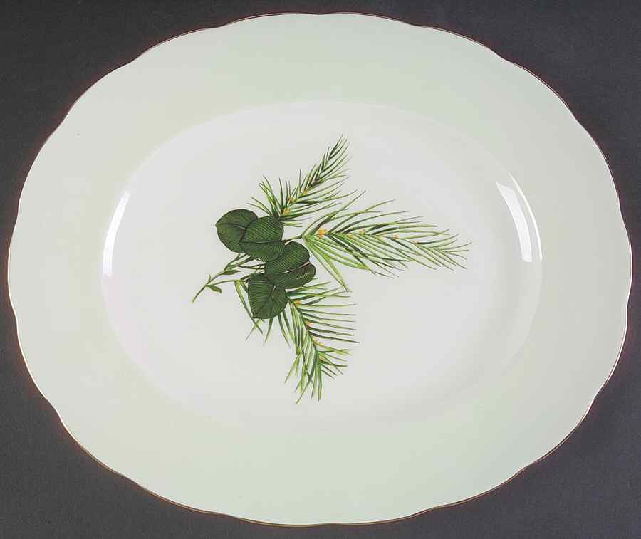 Sherwood 13" Oval Serving Platter by Melba-1