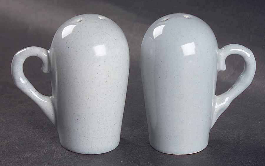 Modern Gray Salt & Pepper Set by Metlox - Poppytrail - Vernon-1
