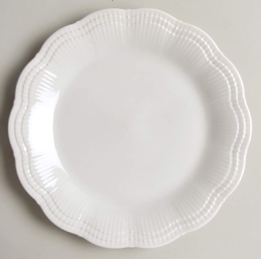 Allura White Salad Plate by Mikasa-1
