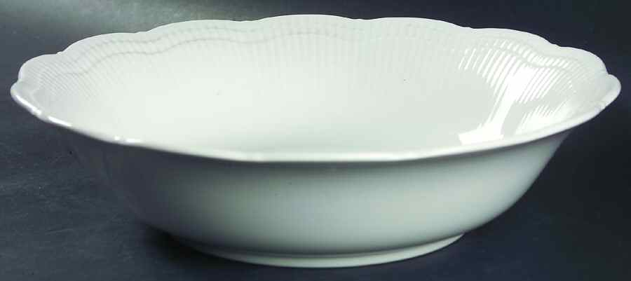 Allura White 9" Round Vegetable Bowl by Mikasa-1