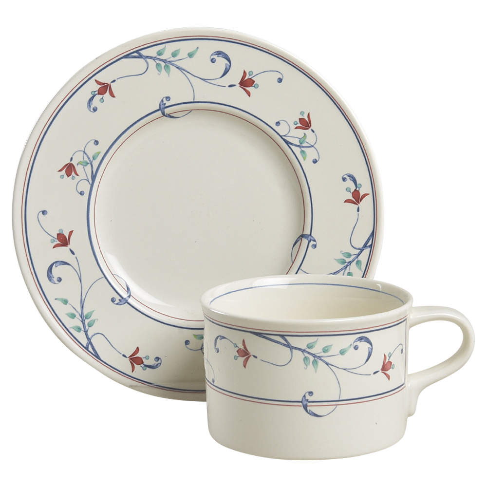 Annette Flat Cup & Saucer Set by Mikasa-1