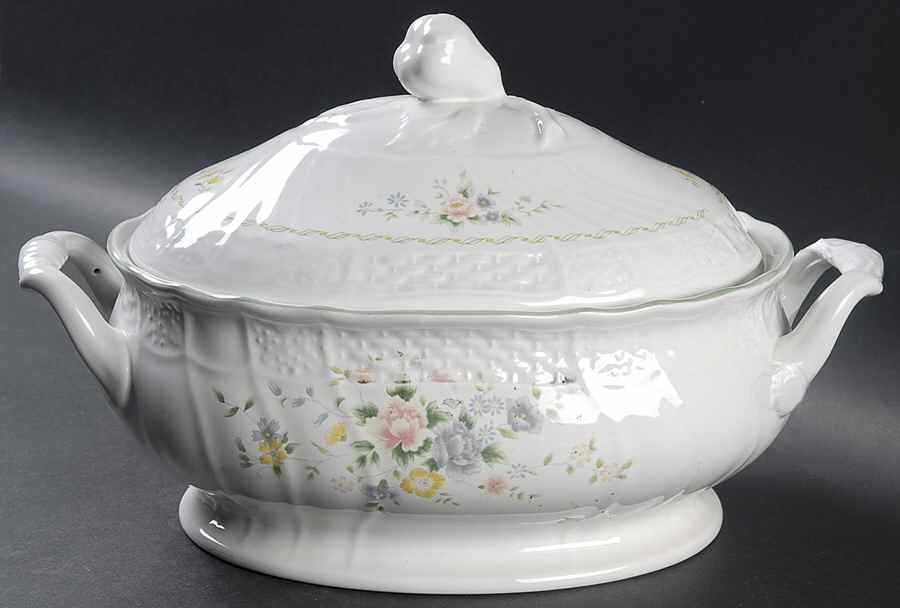 Antique Rose Oval Tureen & Lid by Mikasa-1