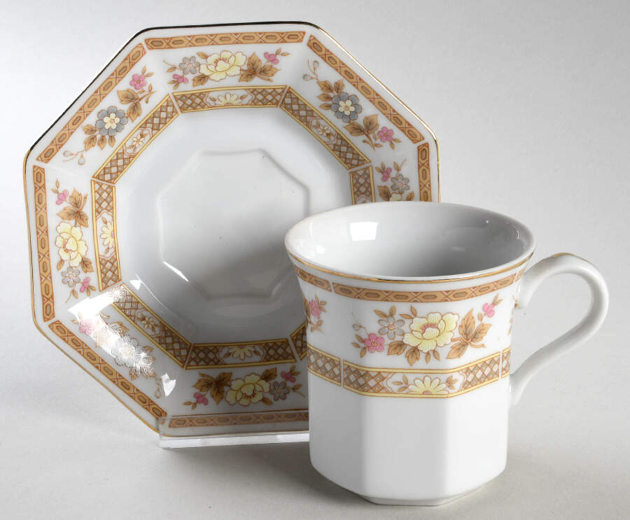 Antoinette Flat Cup & Saucer Set by Mikasa-1